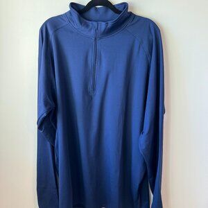 Sport-Tek Men's Blue Zip Pullover - 2XL